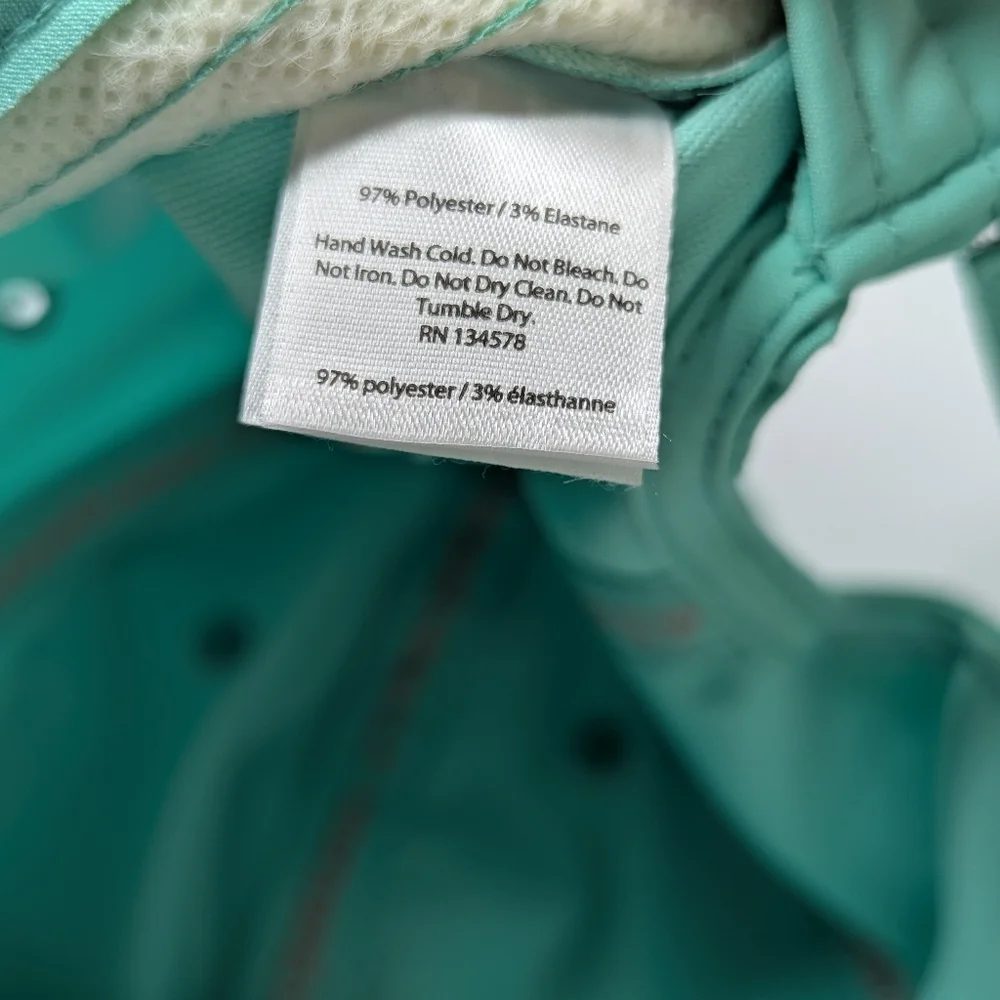 Vineyard Vines Mint Green Baseball Cap Pink Whale Adjustable Ponytail Hat